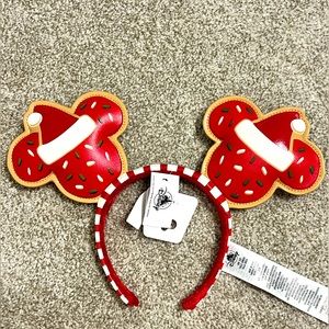 Disney Parks Minnie Mouse Christmas Cookie Ears Headband